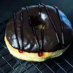 Chocolate Caramel Frosted Donut